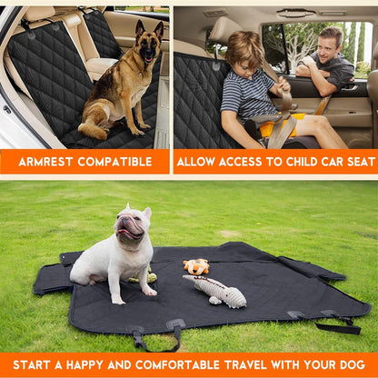 Waterproof Dog Backseat Cover – Heavy-Duty, Non-Slip Car Seat Protector 